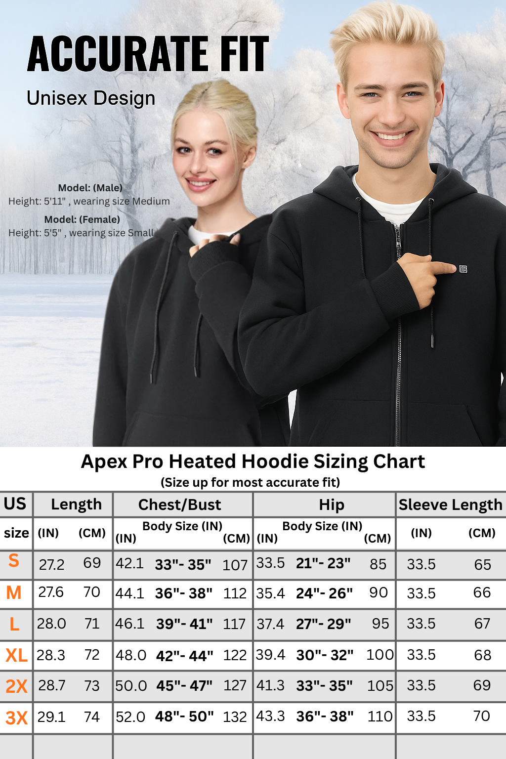 Apex Pro – Premium Carbon Fiber Heated Hoodie (Unisex)